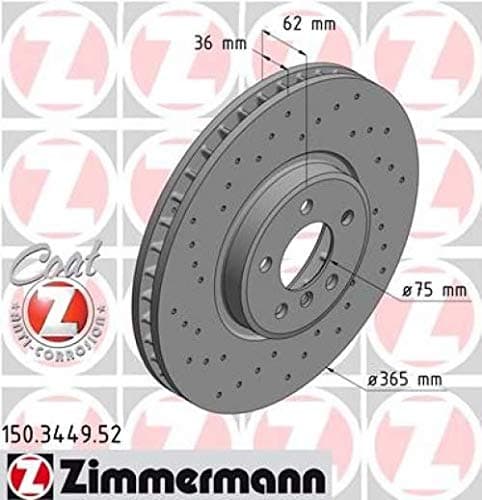 ZIMMERMANN 150.3449.52 Brake Disc
