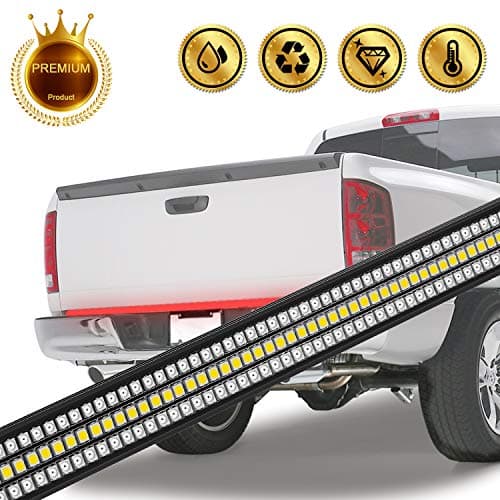 60" PROBASTO TRIPLE LED Tailgate Light Bar with 1200 LEDs Amber Turn Signal Waterproof No-Drill Install