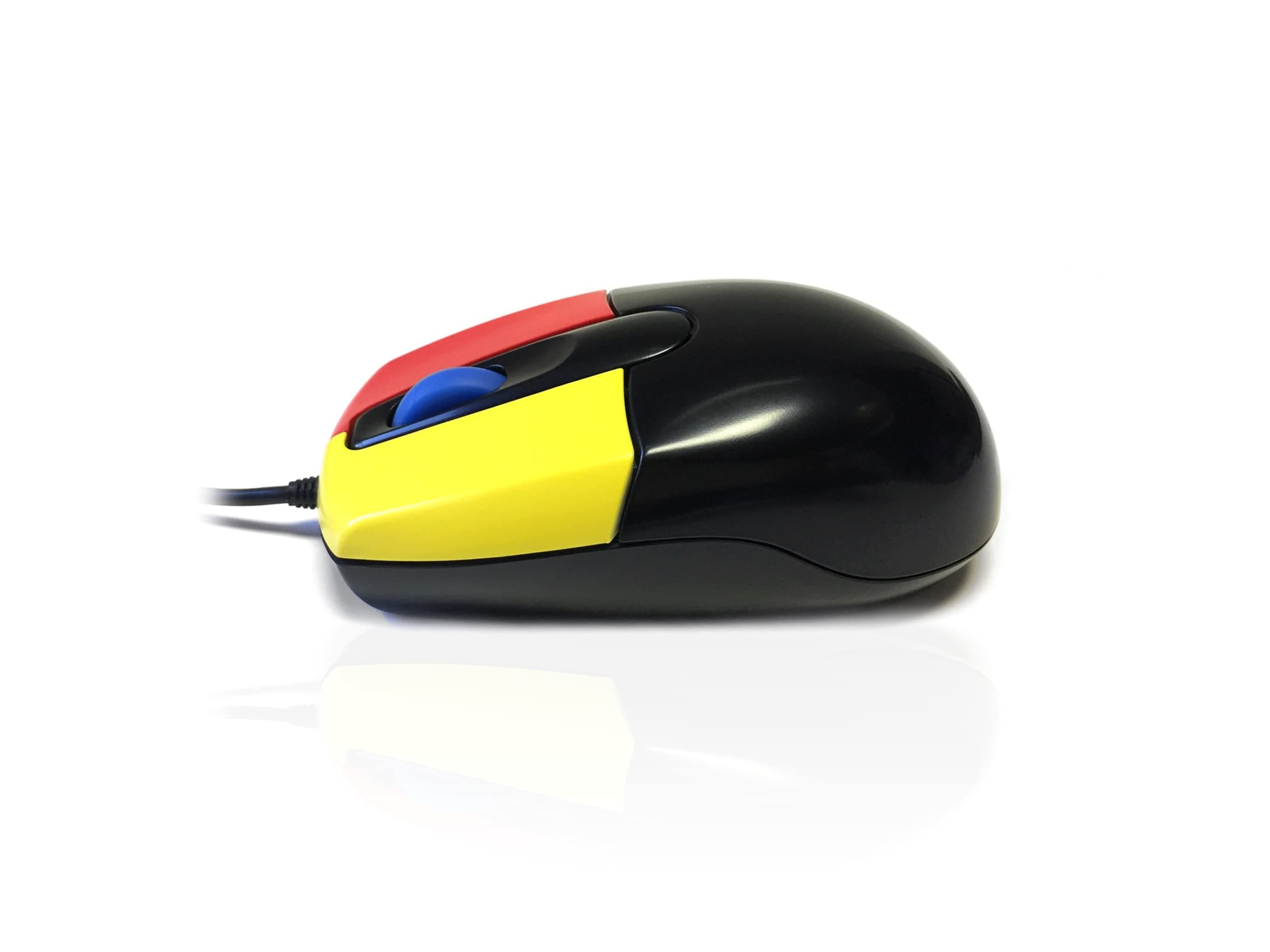 Accuratus Junior - USB Mini Antibacterial Mouse with Coloured buttons and Scroll Wheel,MOU-JUNIOR-BLK