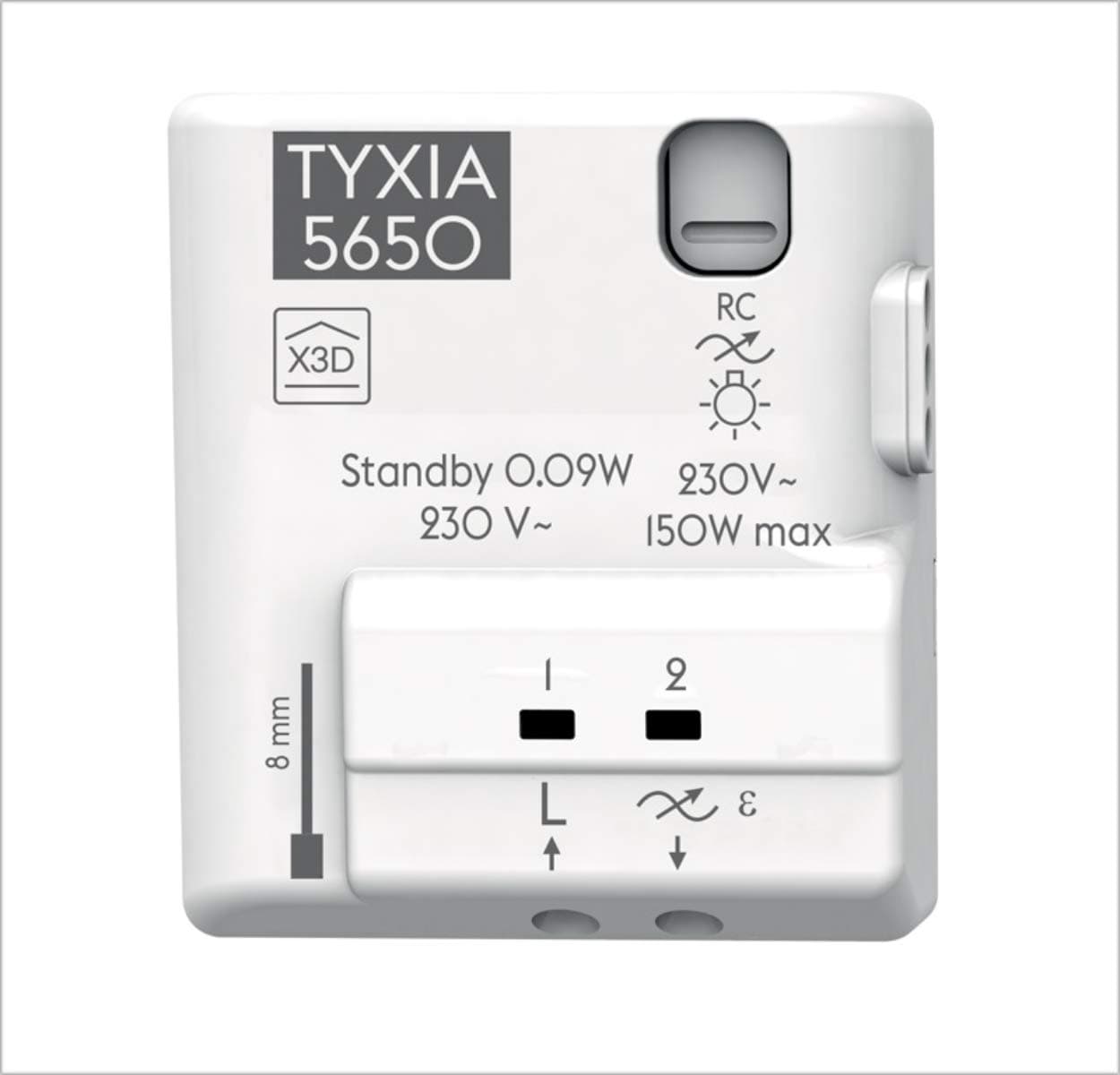 Tyxia 5650 - Delta Dore wireless dimming receiver - no neutral required - connected lighting - programming - works with Tydom, Alexa & Google Assistant - 6351414