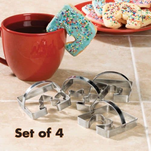 Coffee Cup Cookie Cutters, Set of 4