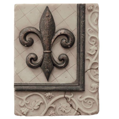 Briarwood Polyresin Fleur De Lis Wall Plaque