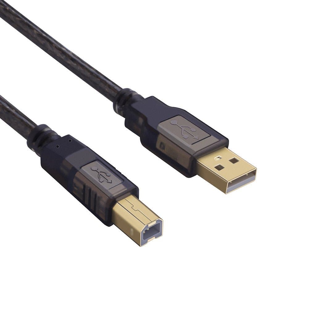 YouLiang Printer Cable, 3 Meters USB 2.0 High Speed Gold-Plated Connectors Printer Scanner Cable Cord A Male to B Male for HP, Canon, Lexmark, Epson, Dell, Xerox, Samsung etc