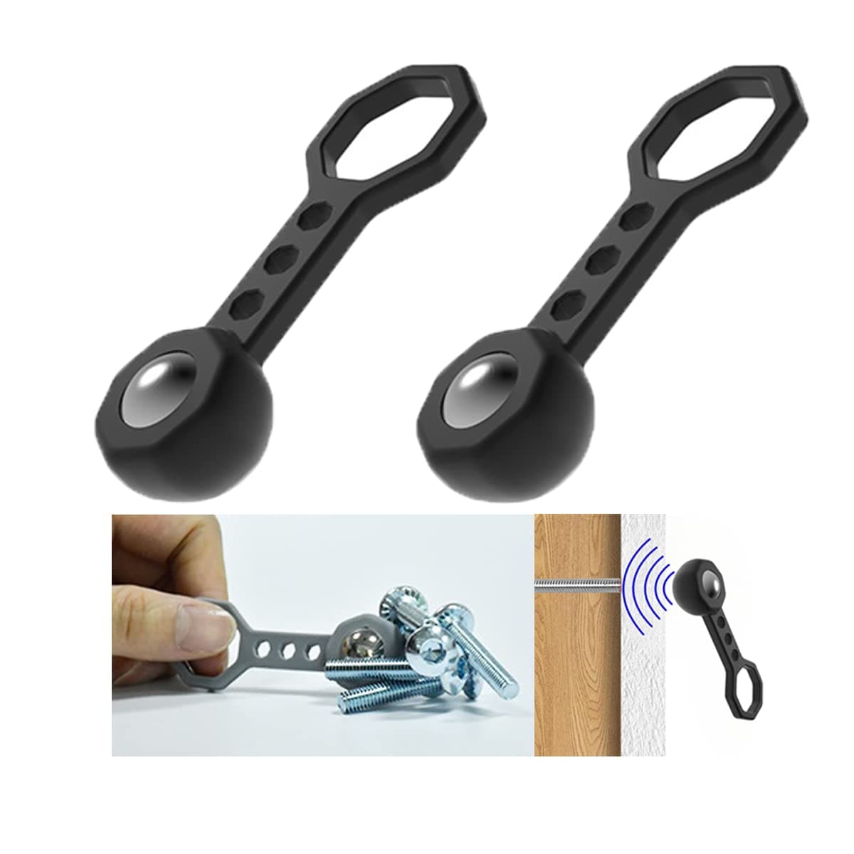 Lianxiaw2 Pack Magnetic Stud Finder - Stud Finder Magnet Wall Scanner - Stud Ball Magnet for Walls - Studball Magnet Stud Finder Tool - Metal Magnet Stud Finder - Tools Gifts for Men