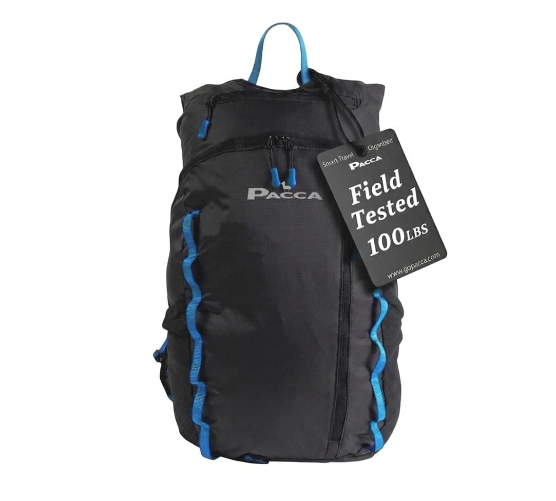 Pacca Onda 20L Packable Lightweight Foldable Backpack for Travel, Camping, Outdoor, Hiking Pocket Backpack (Blue)
