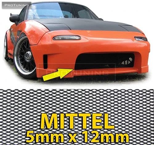 Universal SMALL aluminium net 150X30CM Black