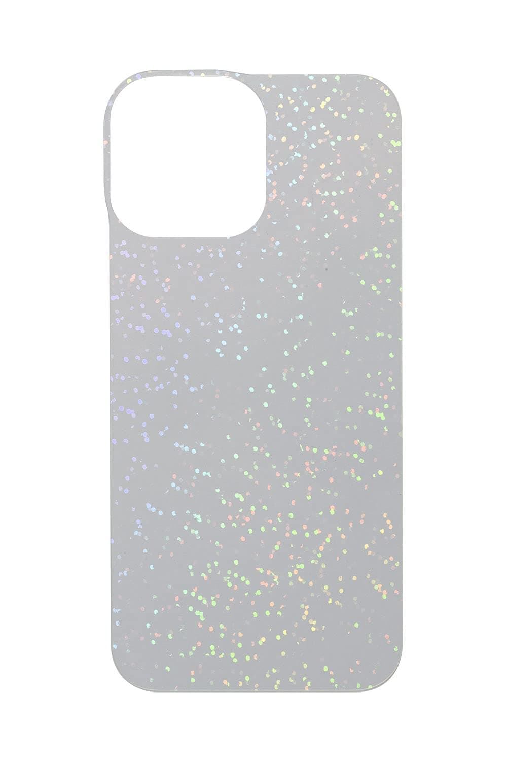 iFace Reflection Clear Phone Case Insert Decoration Sheet - Holographic Glitter Pattern DIY Deco Kpop Aesthetic Sticker Film Sheet for iFace Case, iPhone 13 Pro Max 6.7 inch - Aurora (Clear)