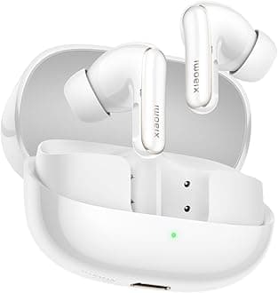 Xiaomi Buds 5 Pro Wireless Earbuds, Bluetooth 5.4, 55 dB Active Noise Cancelling, 40 Hours Playback, Compatible with Dedicated Apps, Recording Function, Ceramic White