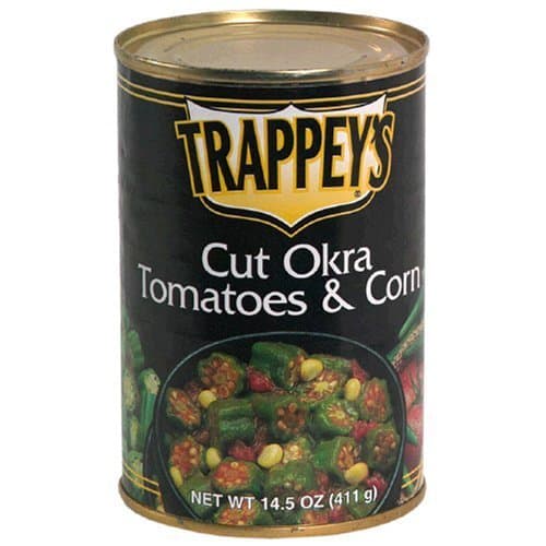 Trappey'sCut Okra Tomatoes & Corn, 14.5oz Cans (Pack of 6)