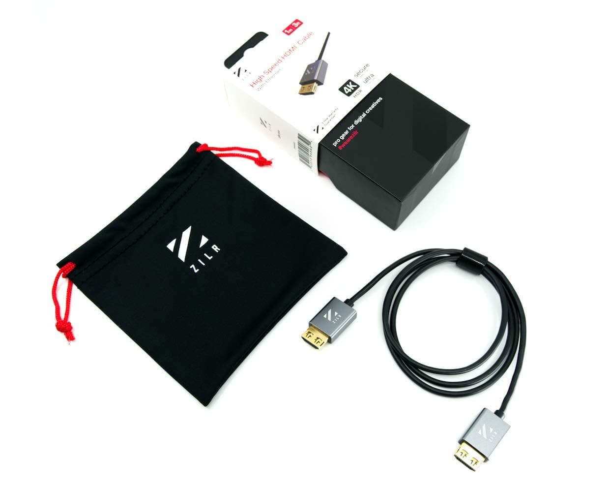 10 bit Color 4K High Speed HDMI 2.0 Cable 1m / 39â€ (Type-A to Type-A), Secure Locking, 10bit, 4K60, 2160p, HD120, 1080p 3D, 18Gbps, Audio Return(ARC), HDCP2.2, HDR10, Ethernet