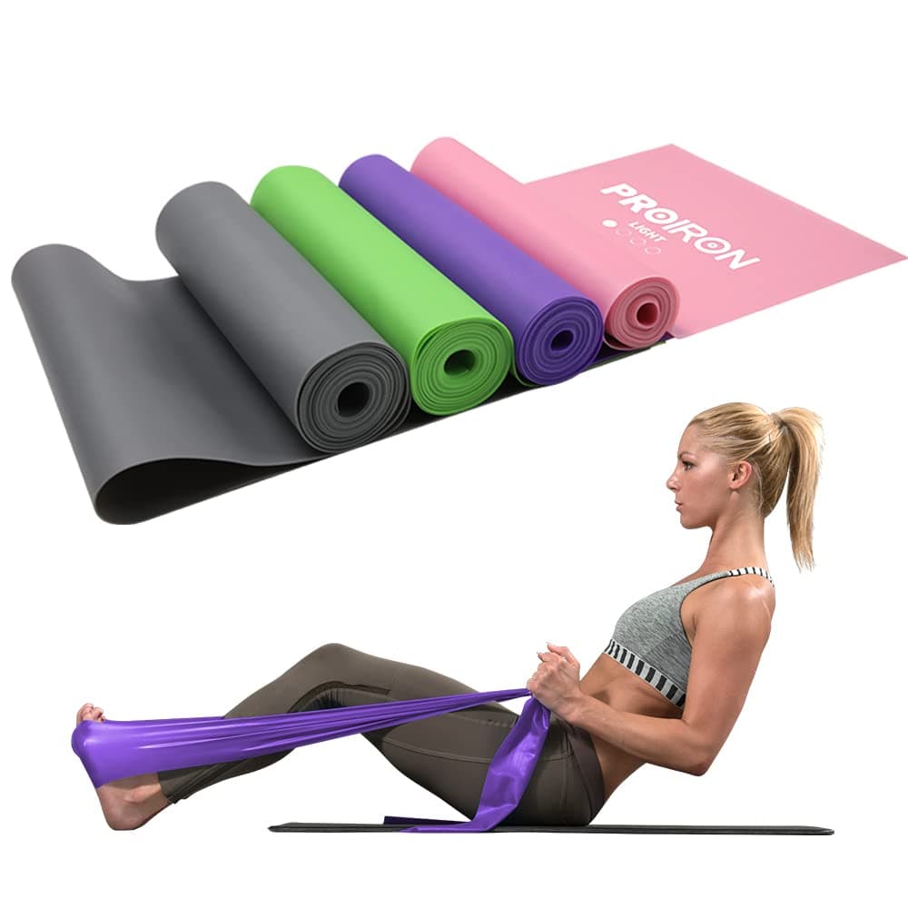 PROIRON 2 in 1 Resistance Bands Set - Includes Resistance Loop Bands, Physical Therapy Bands for Home Fitness, Stretching, Strength Training, Physical Therapy,Elastic Workout Bands for Whole Body