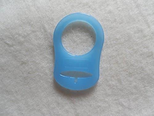 Baby Blue Dummy Pacifier Silicone Adapter Rings for Ringless Dummies