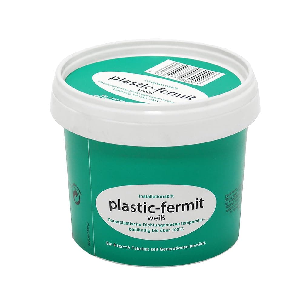 Stabilo-Sanitaer Plastic-fermit Sealing Paste 500 g, Permanent Plastic Sealing Paste Temperature Resistant up to 100 °C, Kneadable Sealant Suitable for Cold and Hot Water