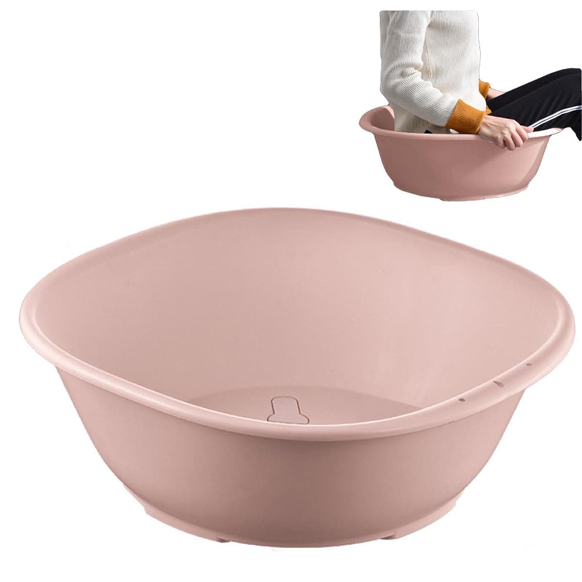 Sitz Bath for Hemorrhoids,Sitz Bath tub,Sits Bath Kit for Women Men,Wider Seating Area, Deeper Bowl (Pink)