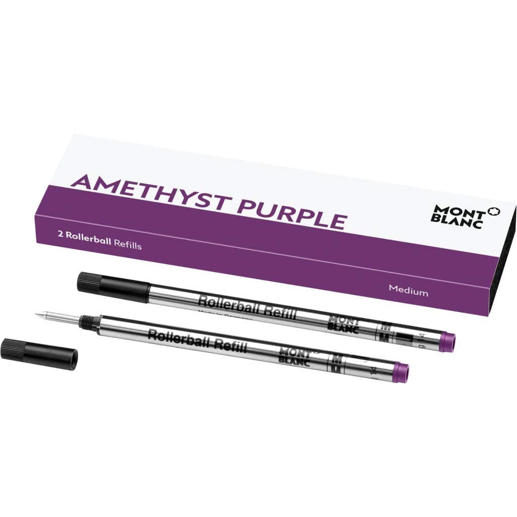 Montblanc MB106931 Rollerball Refill (M) Amethyst Purple 2 Pack