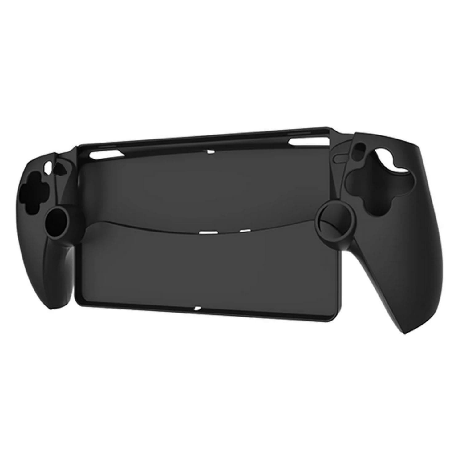 SKEIDO Silicone Case Full Protective Cover Shockproof Game Machine Grip Shell Case Anti-Slip for PlayStation Portal for PS5 Portal (Black)