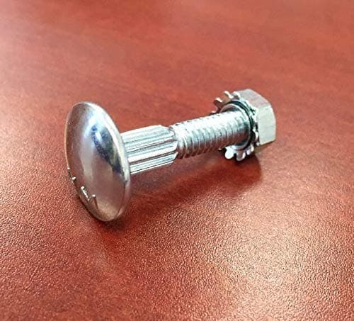 10 Pack - 1 1/4" Carriage Bolt & Nut - Overhead Todco Whiting Door Hinge Morgan