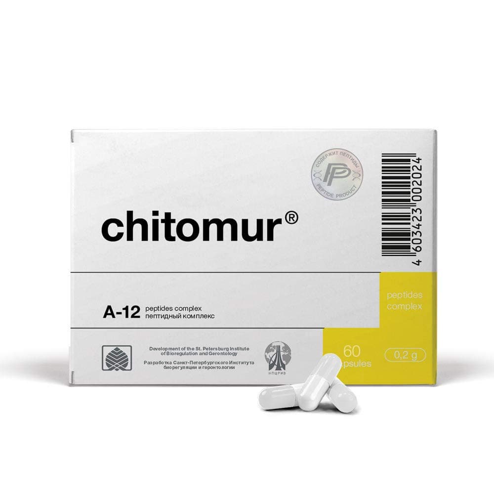 A-12 Chitomur - Bladder Peptide Bioregulator 60 Capsules