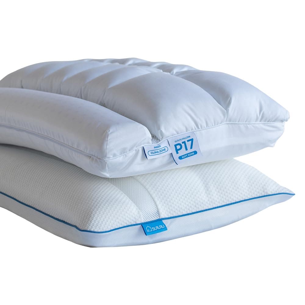 SURURU Pillow P17 1EA Functionally Structured Pillow, Air Circulation, Perfect Adjustment, Good Sleep, for Better and Healthier Sleep
