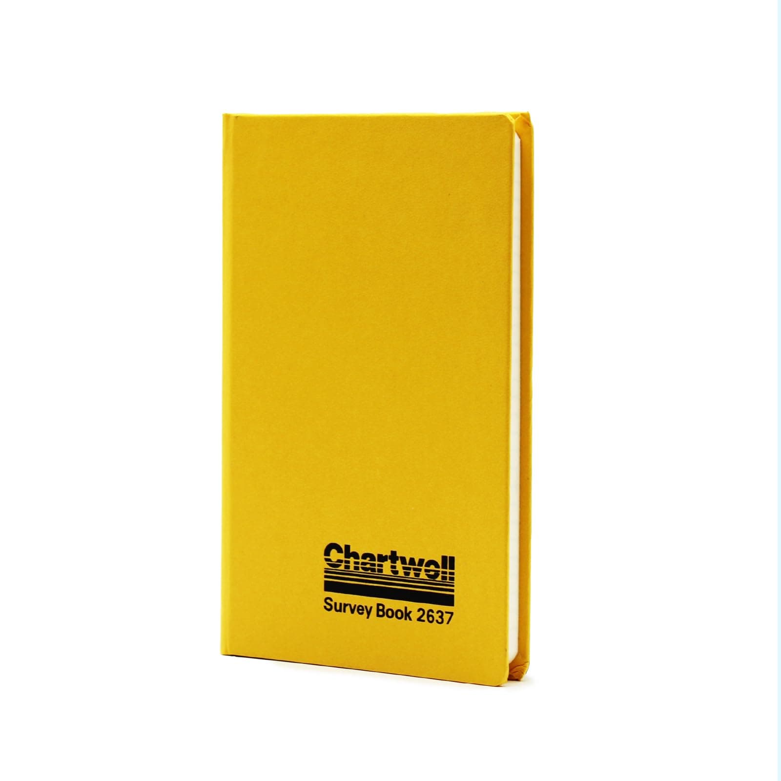 Exacompta - Ref 2637Z - Chartwell - Mining Transit Casebound Survey Book - 192 x 120mm in Size - Suitable for Use Outdoors & in Wet Conditions - Yellow