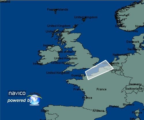 Le Havre to Dunquerke - Lowrance Map