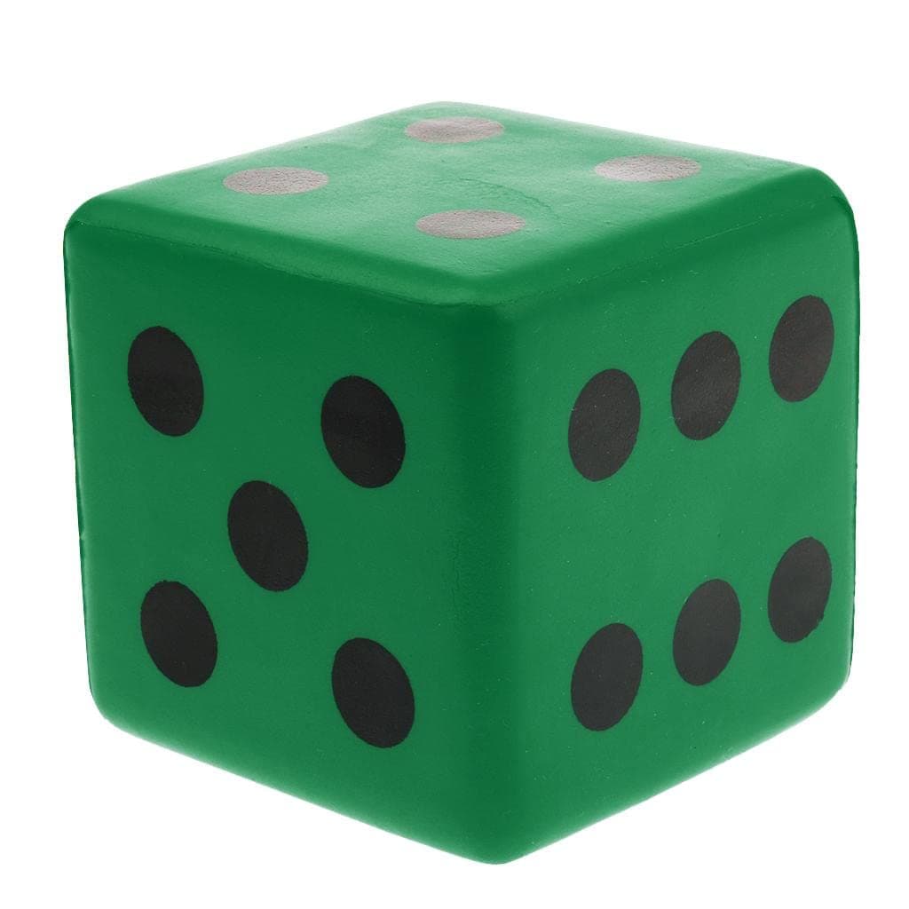CLUB BOLLYWOOD® Sponge Dice Foam Dot Dice Playing Dice for Math Teaching Vent Toy Green,|Toys & Hobbies | Games |1 Piece Sponge Dice