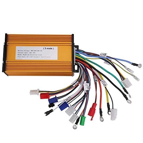 Speed Motor,48V, 60V, 64V, 72V, 84V Universal Brushless Controller 3‑Mode Sinusoid 12 Tube Fit for Electric Scooter