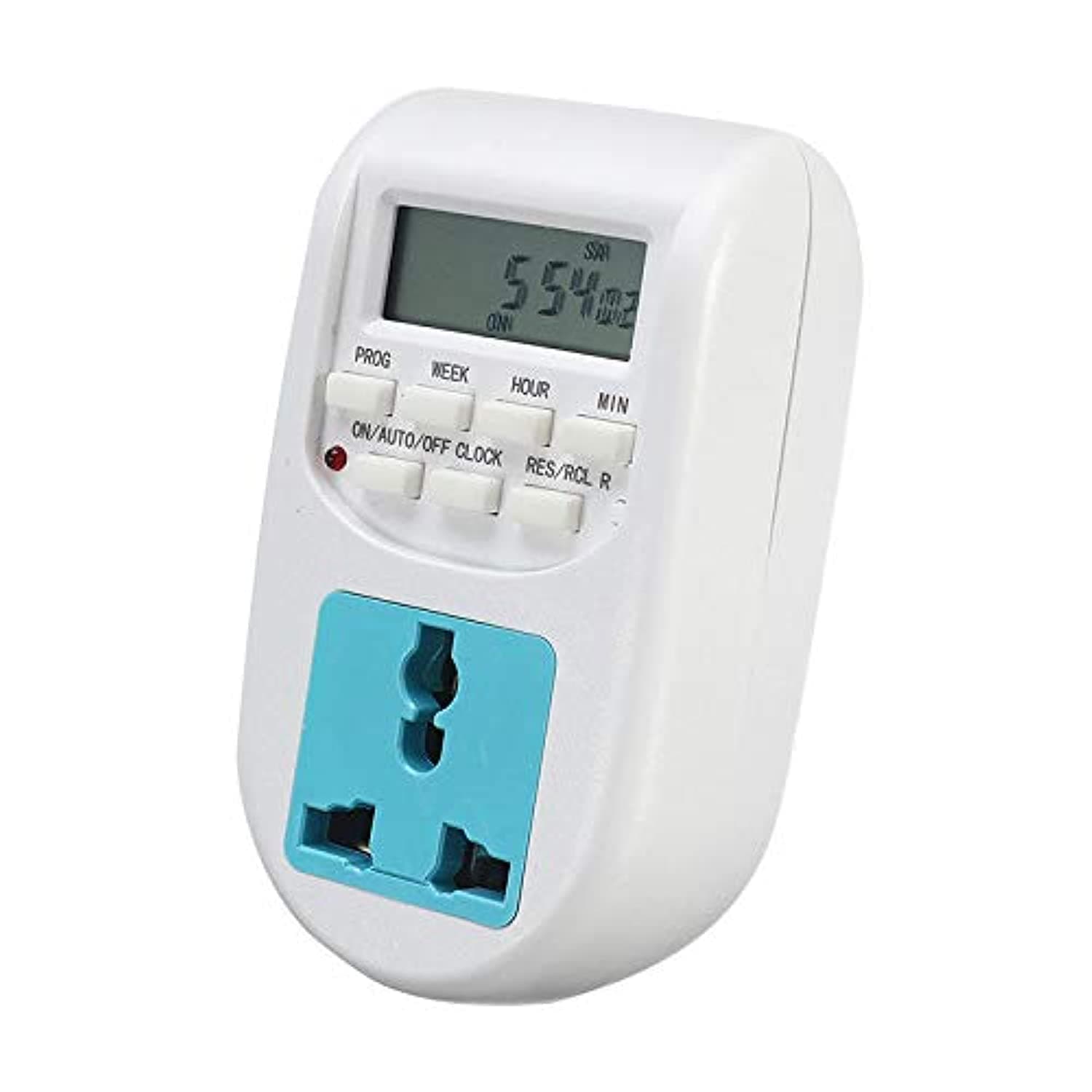UK-Plug ABS Universal 12/24 Hour 220V LCD Digital Electronic Plug-in Programmable Timer Switch Socket