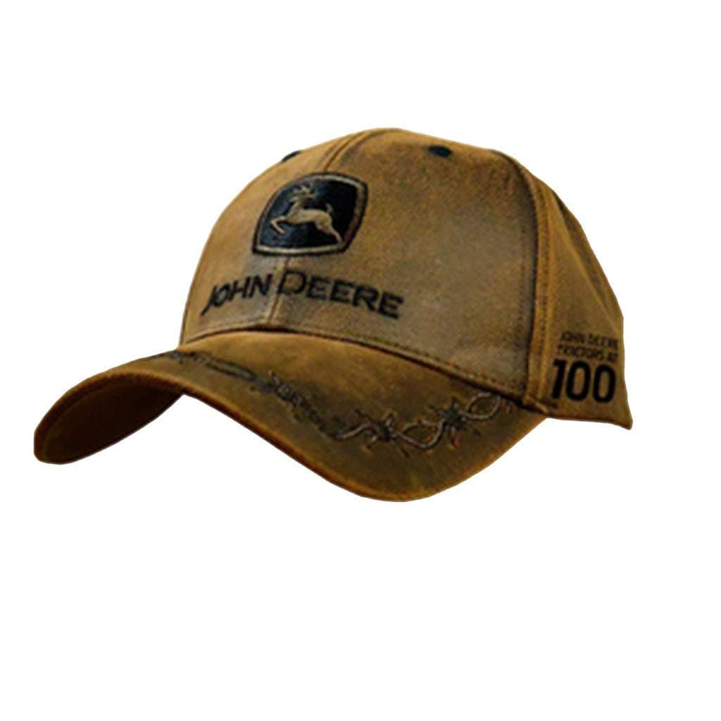 100 Year Anniversary Oilskin Look Patch Casual Cap