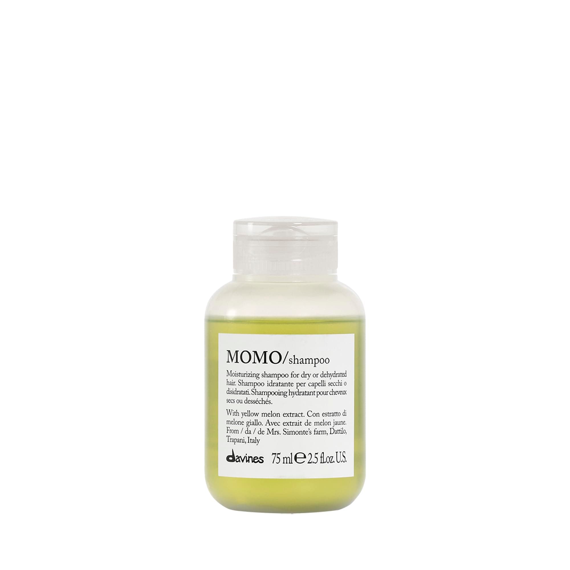 Momo Davines shampoo, travel format 75 ml