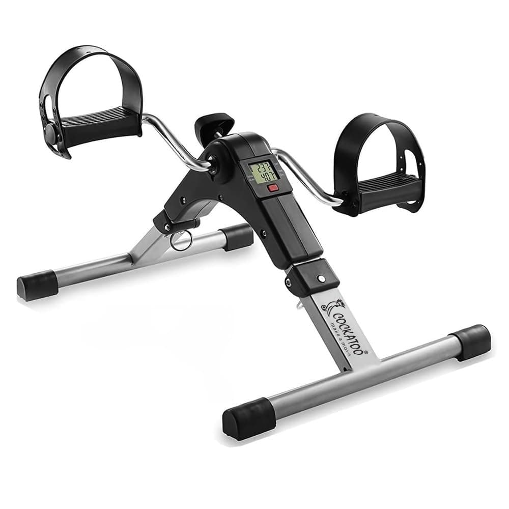 Step Flex Pedal Exercise with Long Handle, Exercise Cycle for Home with Non-Slip Feet, Ideal for Leg & Arm