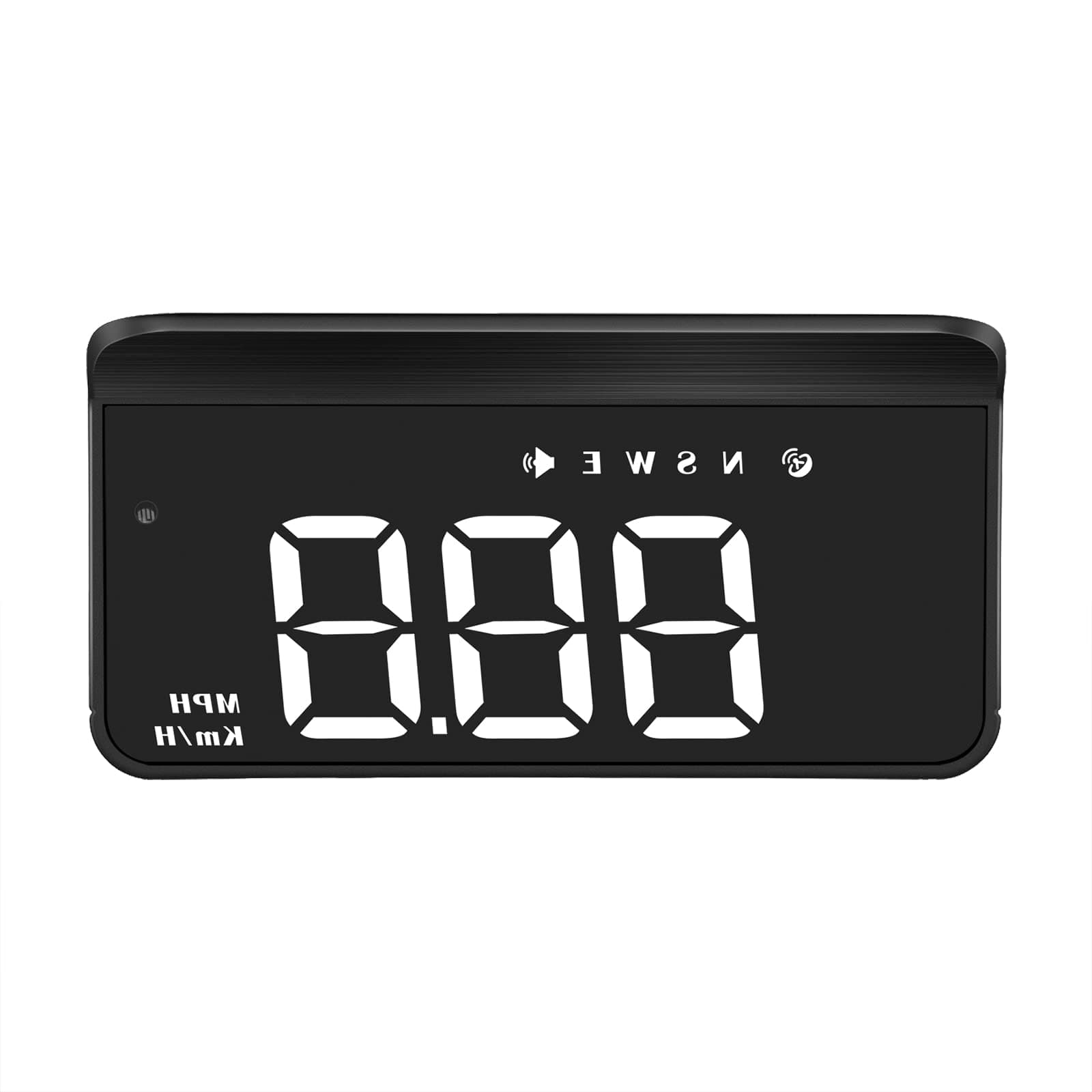 HUD M1 White Windshield Projection Heads Up Display, GPS Digital Speedometer with Speed, Travel Direction Function, etc. Suitable for All Vehicles