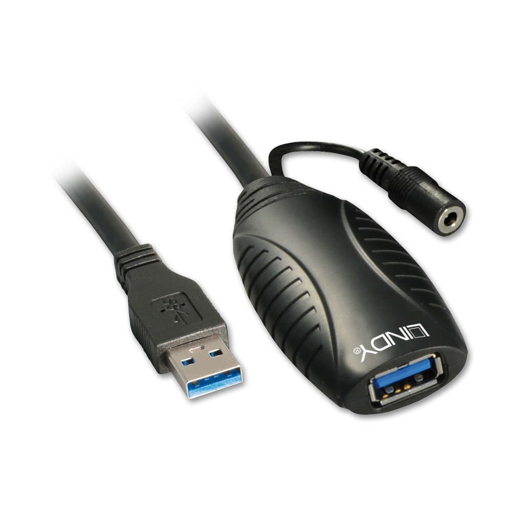10m USB 3.0 Active Extension Cable, Black