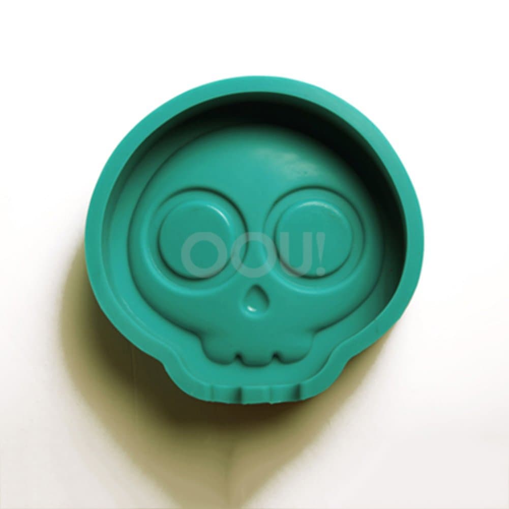 Creative design silicone ashtrays,Human skull design Multi-color Ashtray Nice gift for men women -A