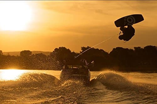 DNOVING Poster Stylish Art Print Wakeboarding Pattern Print Wall Decorative Wall Poster 20-Inch by 30-Inch