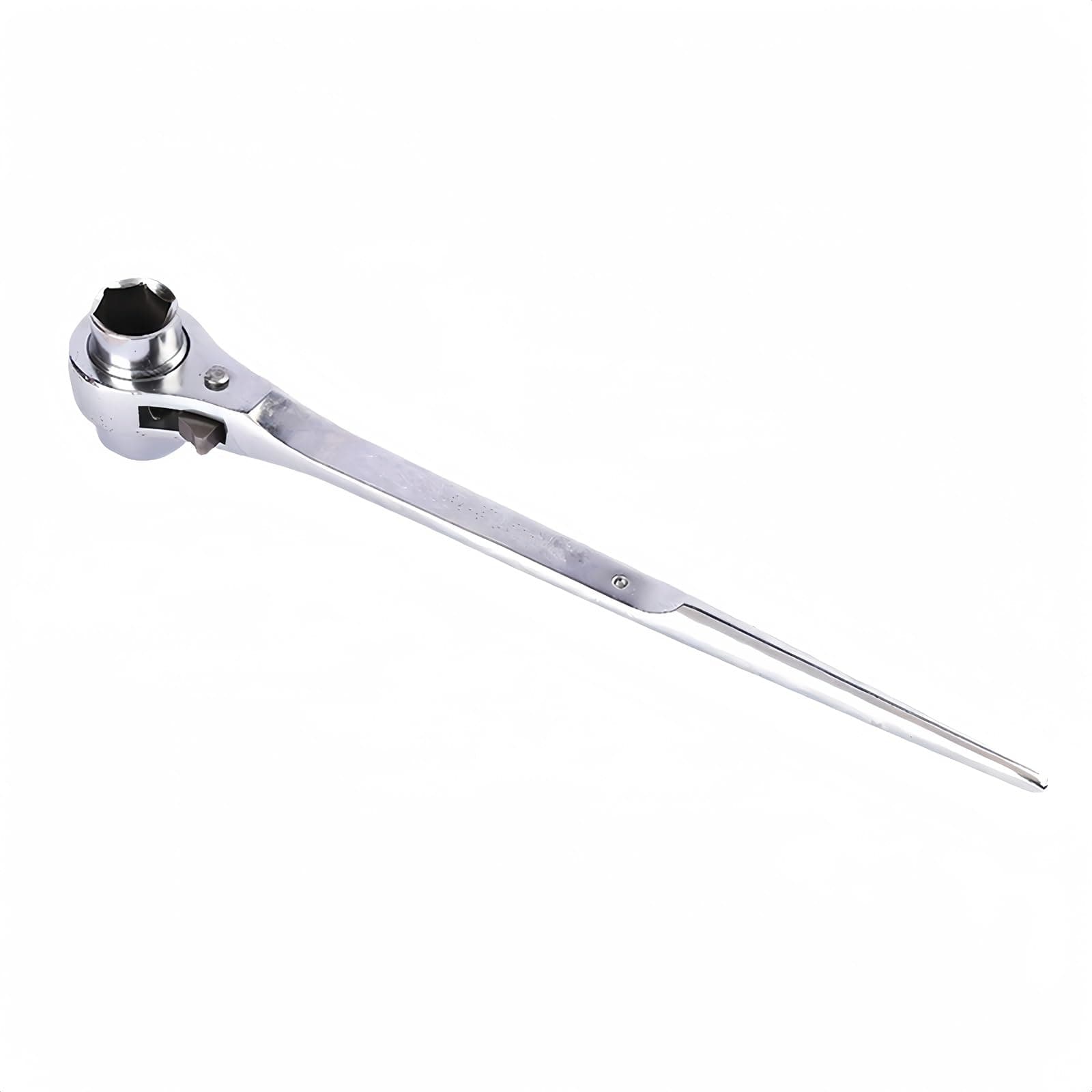 21-22mm Scaffold Spanner Ratcheting Socket Wrench Flat Satin Cr-v Ratchet Podger Tool