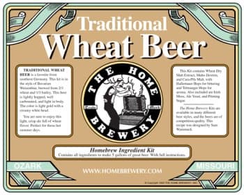 Traditional Wheat Home Beer Brewing Ingredient Kit