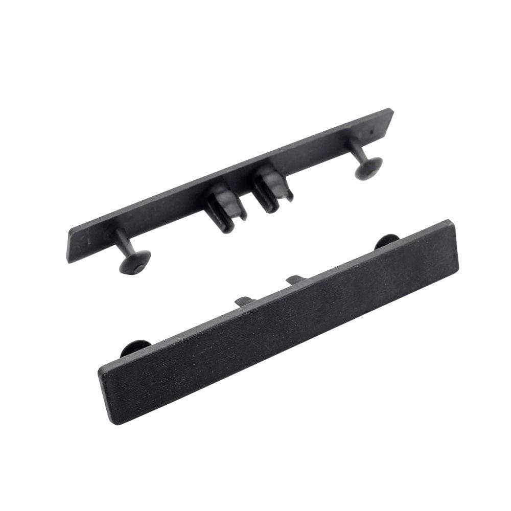 UltraShield Hawaiian Charcoal Plastic End Cap for Composite Decking 16 ft. Boards (10 per Bag)