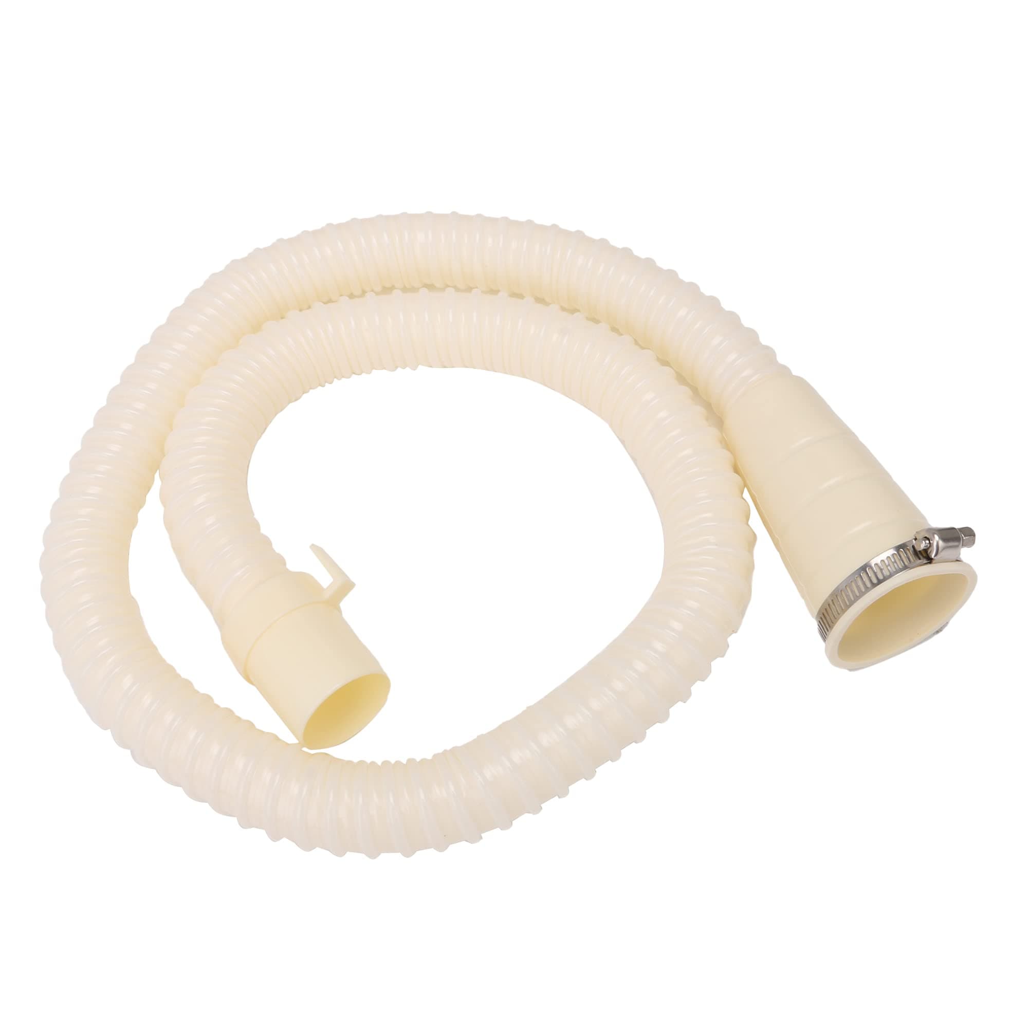 Doublelife 3.2 ft Washing Machine Drain Hose Extension Kit, PP Material, Easy to Install, Compatible with Most Front Loading Washing Machines, 100cm, Creamy Yellow, 1 Pack