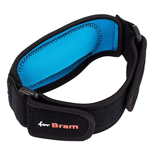 forBram Best Tennis Elbow Brace with Compression Pad (1 Pack), Golfers Elbow Pain Relief, Prevents Elbow Tendonitis, Provides Elbow Support, Premium Quality, Immediate Help, Bonus E-Book