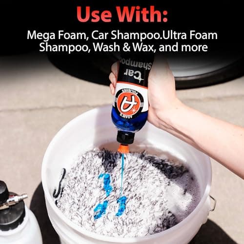 Adam's New Microfiber Car Wash Mitt - Soft, Machine Washable Microfiber That Will Not Introduce New Scratches or Swirls - Holds Tons of Sudsy Water for Effective Washing