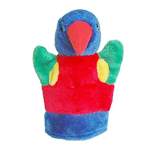 C A Australia Lorikeet Bird Soft Plush Hand Puppet With Squeaker 10"/25cm