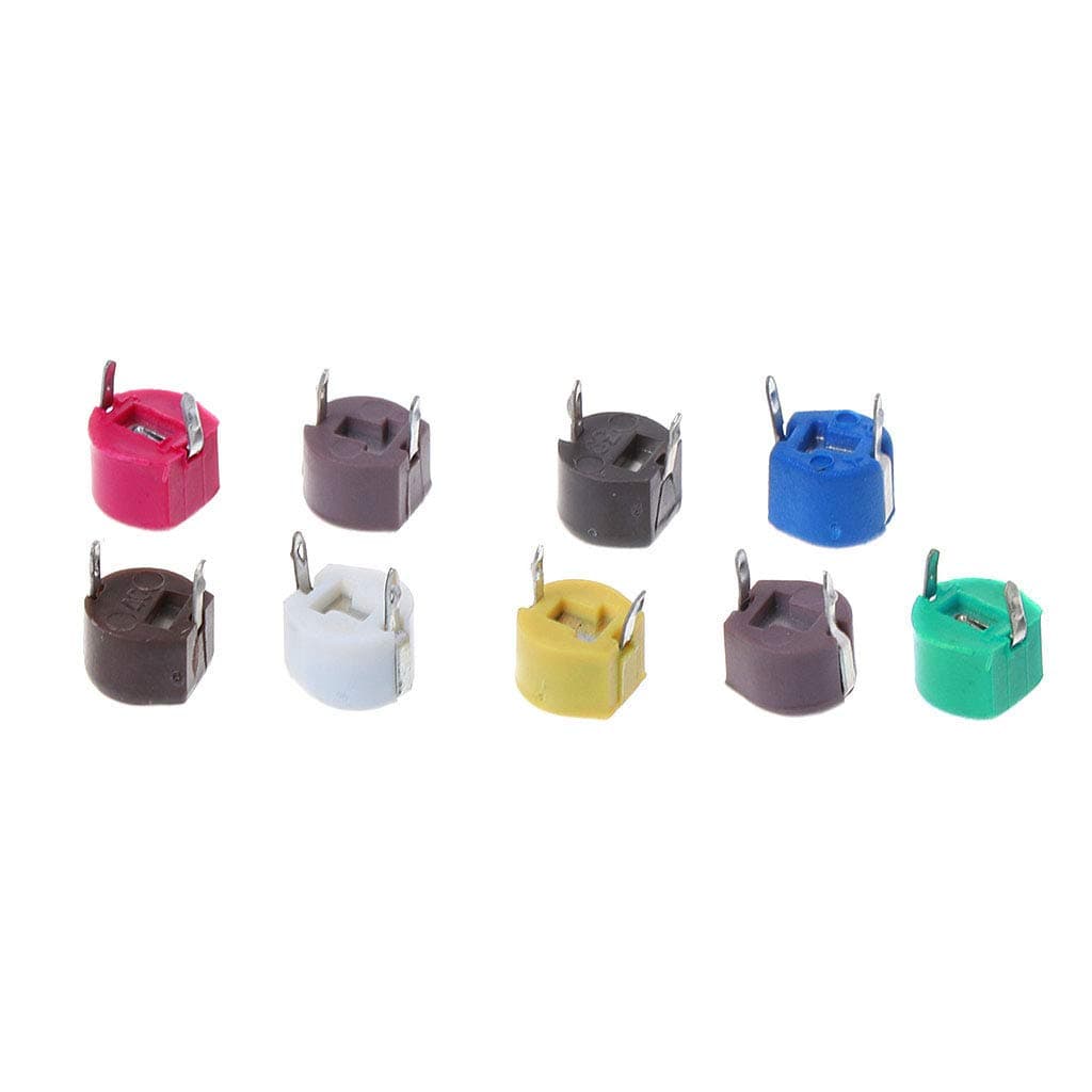 Sarora - 45 Pcs 9 Values Trimmer Capacitor Kit Assorted Adjustable Variable Capacitors