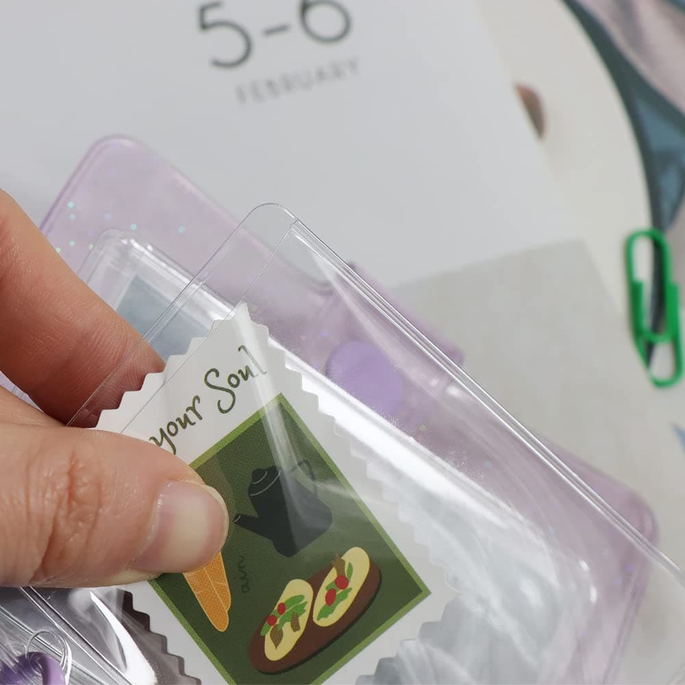 Mogoostry 12 Pack Mini Size Clear Sheet Protectors 2.2 x 3.2 Inch Plastic Sleeves Page Protectors Top Loading Paper Protector for 3 Ring Binders, Acid-Free, Archival Safe for Documents and Photos