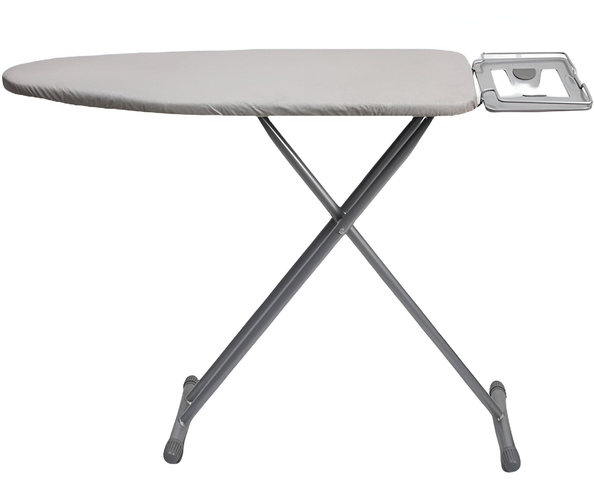 Ironing Board 110x30cm, Adjustable Height, Foldable with Slicone Paded Iron Rest, Heavy Duty 32mm and 25mm Metal Frame, Space-Saving for Home, Laundry Room, Dorm Use – Grey