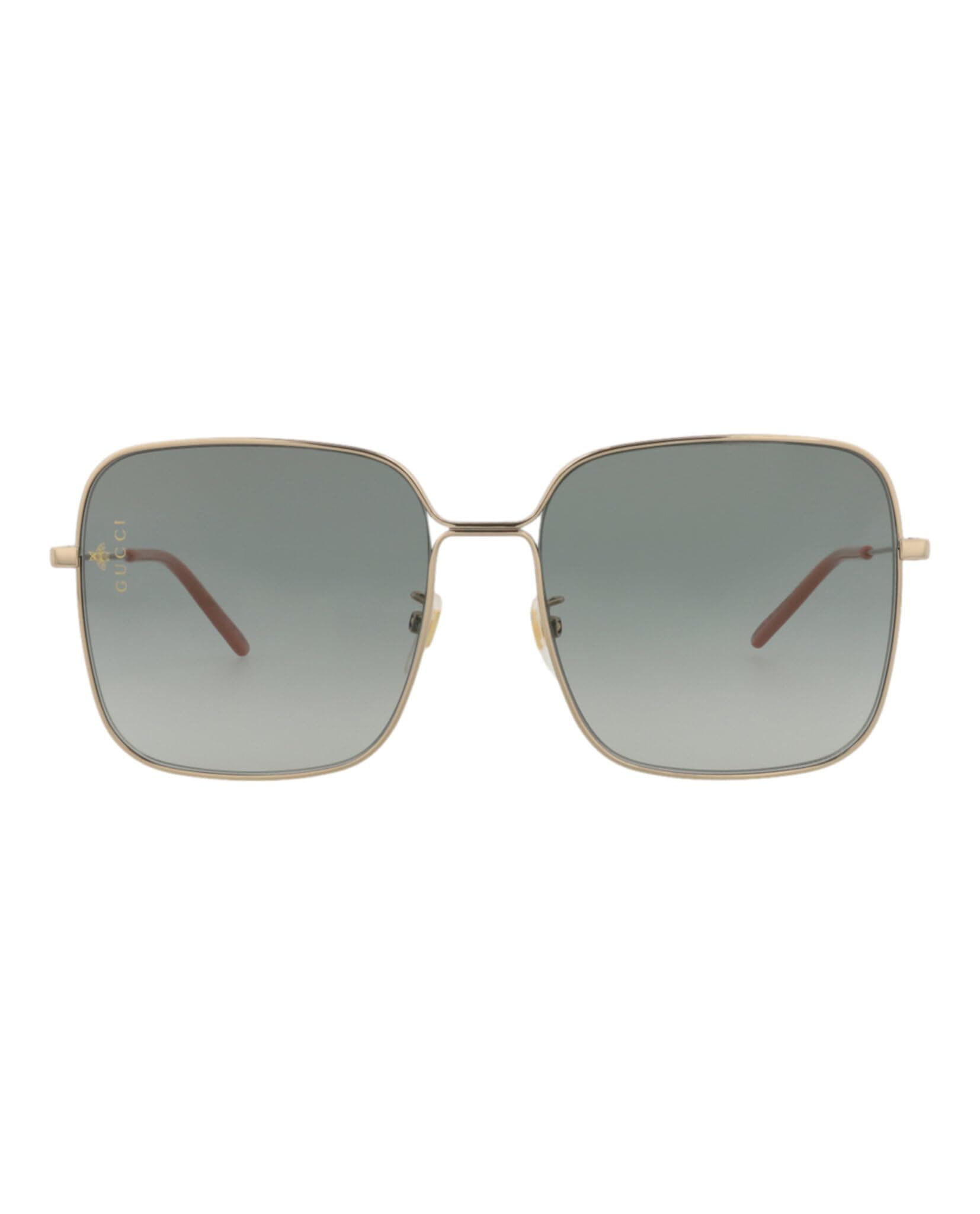 GucciSquare-Frame Metal Sunglasses