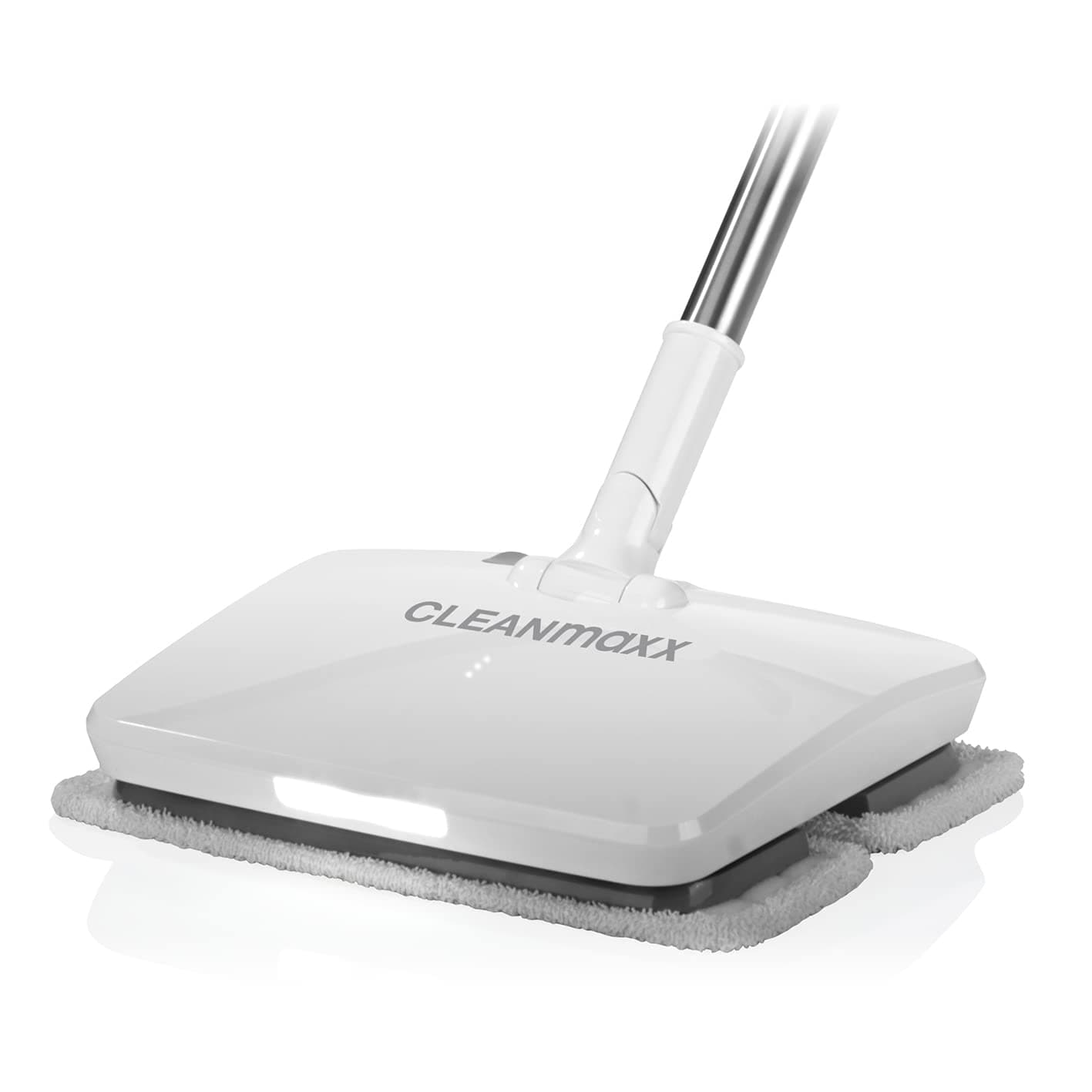 CLEANmaxx Floor Mop with Vibration Function, Battery Vibration Mop, Effortless Wipe with LED Lighting and Spray Function, Includes 2 Microfibre Cloths [Battery Life up to 50 Minutes]