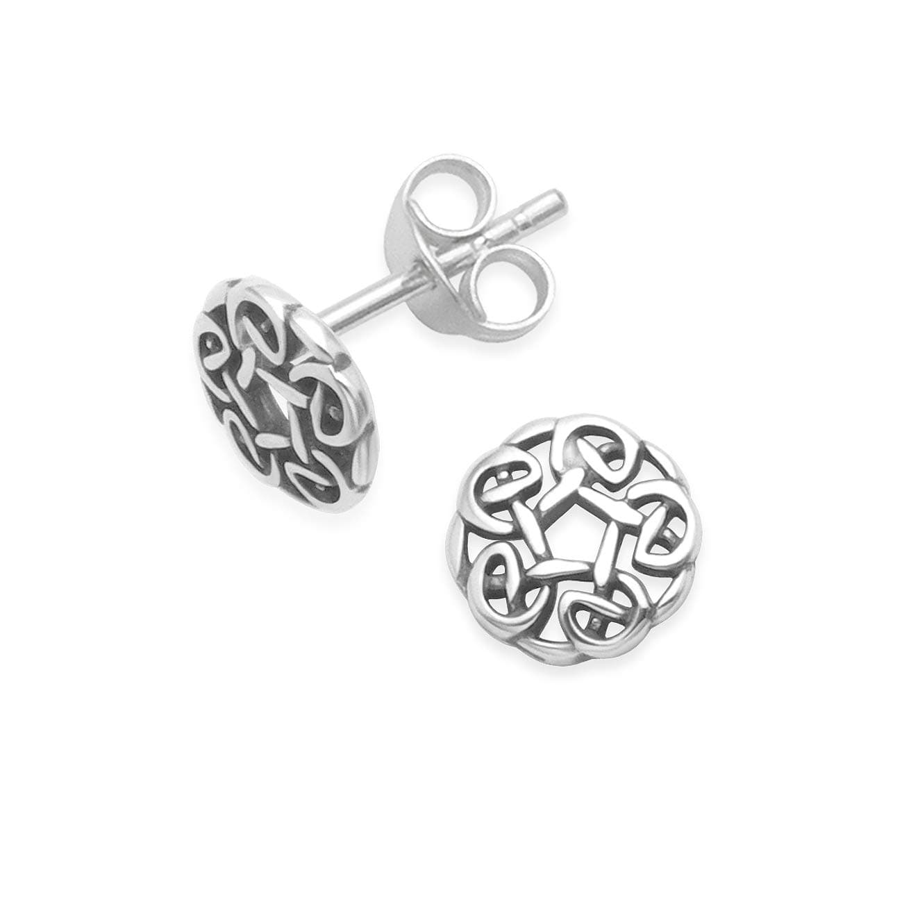 Heather Needham SilverHeather Needham Sterling Sterling Silver Celtic Stud earrings with open middle - SIZE: 7mm Gift boxed NEW LOWER PRICE5203