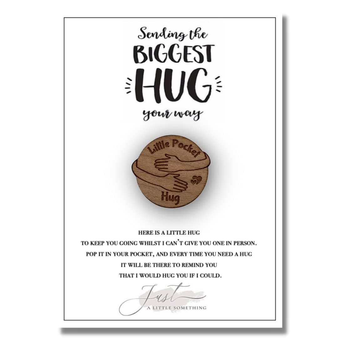 Pocket hug token Inspirational letterbox gift