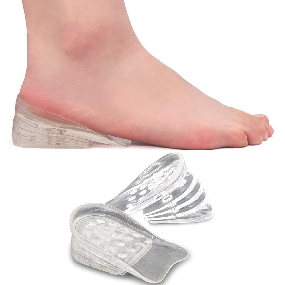 KASTWAVEKASTWAVE Adjustable Height Increase Insoles - 5-Layer Silicone Cushions for Men & Women, Invisible Lift Inserts for Leg Length Discrepancy